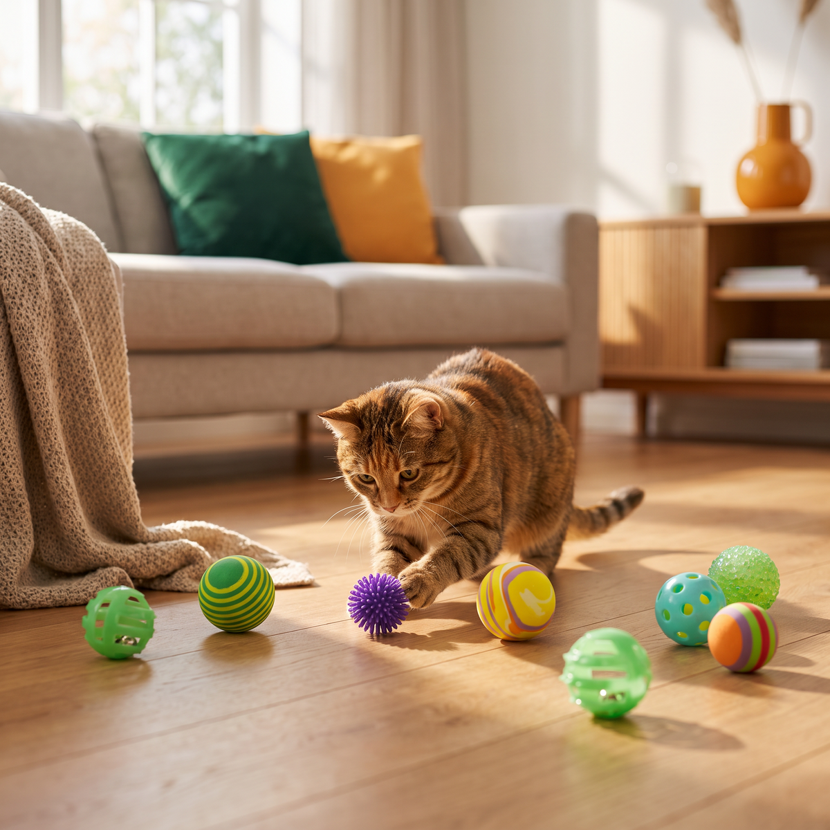 Zolux Kattenspeelgoed multi assorti - TheNowBox sfeerfoto